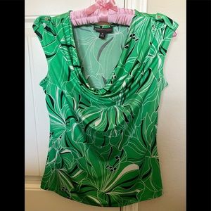 New without tags Dana Buchman Cowl Neck sleeveless Blouse